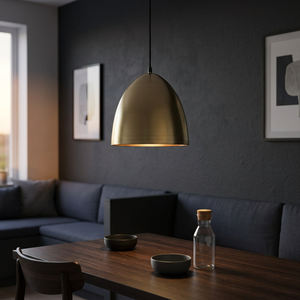 Brass Antique Custom Color Shade Pendant <b>Lights</b> Modern Hanging <b>LED</b> Dimmable Ceiling <b>Light</b> Easy Installation High CRI 80 Lighting - Product Image 6