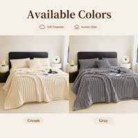 Plaid en velours côtelé épais et doux de luxe personnalisé, super confortable et chaud, de haute qualité pour lit, canapé, salon, maison