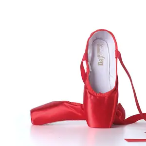 Satin Ballet Pointe Shoes Professional Dance Flats