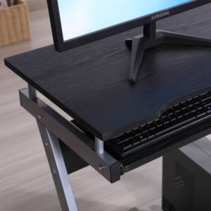 Di Động Máy Tính Bàn Với Bánh Xe Lăn Bàn Phím Khay Và Lưu Trữ Kệ Cho Nhà Văn Phòng - Product Image 4