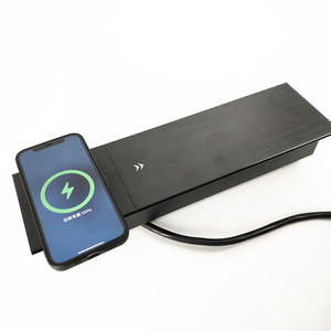 Prise de courant universelle dissimulée pour table de conférence, chargeur sans fil, connexion de table coulissante avec port de charge USB-C - Product Image 5
