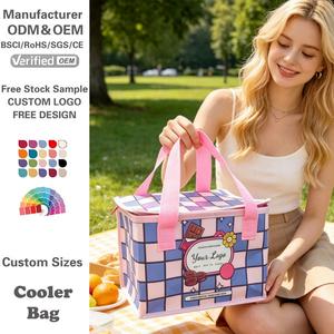 Sac isotherme pliable et portable personnalisé, imperméable, avec logo, idéal pour le shopping – Offre spéciale - Product Image 1