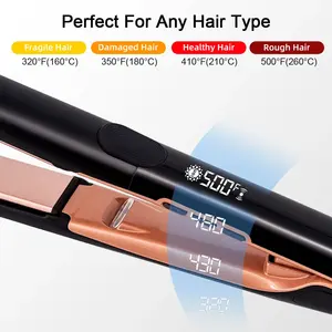 Planchas De Cabello Profesional Salon Hair Straightener High Temp 500F PTC Ceramic Plasma Ionic Electric Hair Flat Iron