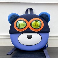 Mochila Escolar Impermeable con Diseño de Oso Animado para Niñas de 3 a 6 Años, con Cierre de Cremallera, para Jardín de Infancia