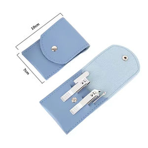 Juego de Manicura y Pedicura Portátil, Duradero, de Acero Inoxidable y Material PU, 4 Piezas, con Logotipo Personalizado, Precio Bajo por Compra al por Mayor - Product Image 5