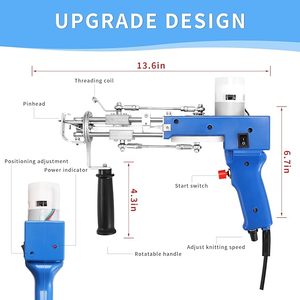 Cắt đống Thảm tufting Súng Vòng Súng Súng Thảm điện thảm dệt đổ xô máy cầm tay đấm công cụ thêu máy - Product Image 5