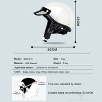 Nouveau Casque de Moto Rétro pour Hommes et Femmes, Casques Respirants Ouverts de Vintage pour la Conduite Moto, Certifiés DOT Anti-chute