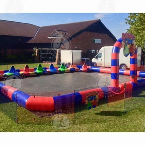 Pista de Autos de Choque Inflable, Pista de Carreras Eléctrica de Autos de Choque, Pistas de Carreras de Karts Inflables, Arena para Niños - Product Image 5