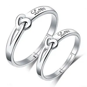 Online Jewelry Silver Color Special Love Ring Engagement Wedding Ring