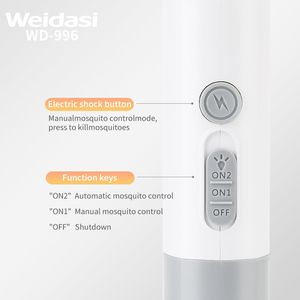 Nouvelle conception 2024, raquette anti-moustiques électrique rechargeable <span class=keywords><strong>2</strong></span> en 1, poignée détachable, deux ports d'entrée Type-C, raquette anti-moustiques - Product Image 3