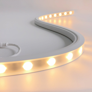 Arandela de pared de luz de neón LED de flexión 3D, un solo blanco, rango de 5M, ilumina Paredes grandes, IP67, vestíbulos de hotel, iluminación de fachada de edificios - Product Image 1