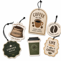Diffuseur de parfum en forme de tasse pour voiture, carte désodorisante à suspendre au rétroviseur, accessoire de penderie, cadeau promotionnel créatif personnalisé
