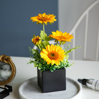 Seidenrosen Künstliche Blumen Tisch-Blumenarrangements Wohnungsdekoration Florale Kunst Künstliche Topfpflanzen Hochwertige Raumdekoration