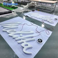 Insegna Luminosa 3D Personalizzata in Acrilico con Lettere Simili agli Iconi, Insegna Luminosa a LED Personalizzata per Negozi e Pubblicità