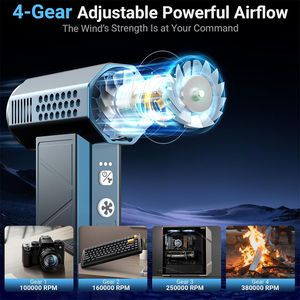 Soplador de Aire Inalámbrico sin Escobillas de 130000 RPM, Limpiador de Aire Comprimido, Herramienta de Limpieza Recargable de Alta Velocidad de 6000 mAh <span class=keywords><strong>para</strong></span> PC - Product Image 4