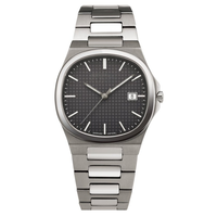 Montre de luxe pour femme avec mouvement à quartz Ronda, revêtement antireflet, saphir, 20 mm, 10 ATM, ultra-fine, en titane, personnalisée, simple et élégante