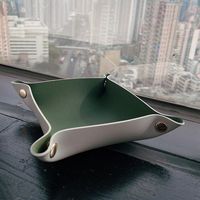 YY Baki Kustom Perhiasan Kulit Makeup Kosmetik Kulit Valet Tray Kantor Organizer