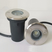 Blanc chaud ip65 étanche mini 12v 1w 3w souterrain creusé led projecteur pont escalier sol lumière au sol