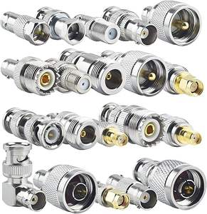 Set di connettori BNC / Adattatori coassiali RF BNC/UHF/N/F Maschio/Femmina Convertitori per cavi con contatto in rame per apparecchiature di comunicazione - Product Image 3