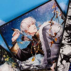 Personalizado UV Impresso Holográfico Quadrado Anime <span class=keywords><strong>Poster</strong></span> com Figura Plástica Premium Crafted Collectible Art - Product Image 6