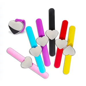 New Condition Silicone Magnetic Wristband And Watch Strap Magnet Clap Strap And Pop Ring Hair Tools For Home Use