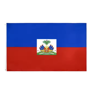 <span class=keywords><strong>Drapeau</strong></span> d'Haïti Promotion <span class=keywords><strong>Drapeau</strong></span> personnalisé extérieur 3x5ft Sublimation Bannière personnalisée Design personnalisé Volant 3x5 Ft - Product Image 1