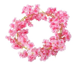 Guirlandes artificielles de fleurs de cerisier, 135 têtes, 100-200 cm, pour décoration extérieure de mariage, utilisation en plafond ou pour climatisation - Product Image 5