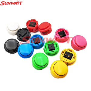 30mm Sanwa Type Plastic Momentary Round Push Button <b>Arcade</b> Plastic Push Button with Built-in Microswitch for Sale - Product Image 3