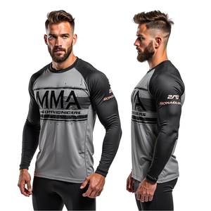 Camiseta Deportiva de Manga Corta para Hombre, con Protección Solar UPF50+, Diseño de Letras de Heavy Metal, Reforzada y Elástica en Cuatro Direcciones - Product Image 3