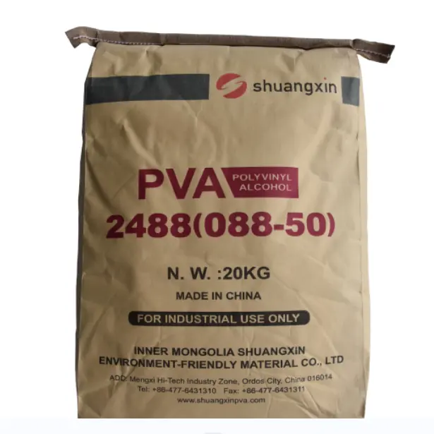 High Purity 99% 2488 pva factory price Polyvinyl Alcohol pva polyvinyl alcohol shuangxin pva 2488