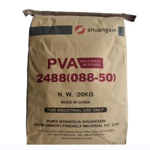 Yüksek saflıkta 99% 2488 pva fabrika fiyat polivinil alkol pva polivinil alkol shuangxin pva 2488