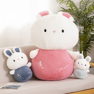 Dễ Thương Thỏ sang trọng đồ chơi động vật mềm gạo bóng thỏ Gối ngủ đồng hành búp bê Quà Tặng trẻ em mua số lượng lớn - Product Image 2
