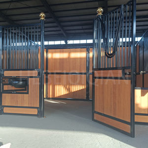 Pintu Kandang Kuda Baja Berlapis Bambu dengan Lapisan Galvanis Celup Panas dan Lapisan Bubuk, Ukuran 2 X 3 m 2.5 X 4 m, Tinggi 2.2m - Product Image 6