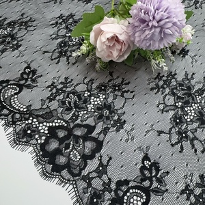 Erkoumi Luxury Burnt Orange <strong>Red</strong> <strong>Lace</strong> Roll Border 3D Floral Eyelash <strong>Lace</strong> Trim Veil <strong>Fabric</strong> For Evening Gowns Drapes Shawls Collars - Product Image 5