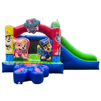Château gonflable commercial en PVC de 0,55 mm d'épaisseur pour fêtes d'enfants - Taille et couleur personnalisables, installation facile