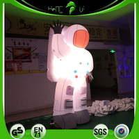 Modèle d'astronaute gonflable publicitaire personnalisé de grande taille avec éclairage LED pour événements et décoration