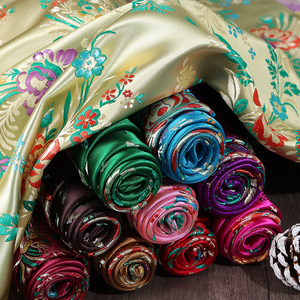 High-End chinesische Jacquard Stoff Satin Stoff zart bequem für Kleidung Wurf kissen Kunst handwerk Dekoration Stoff - Product Image 4