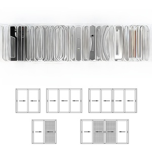 Puerta Corredera con Aislamiento Térmico y Marco de Aluminio Aeroespacial de 1.8mm, Puerta Corredera con Doble Acristalamiento de 5mm para Proyectos de Villas con Ahorro Energético - Product Image 5