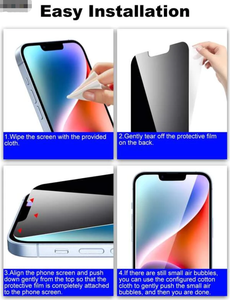 9h 2.5d Protector de pantalla de vidrio templado para iPhone 14 pro Anti-SPY Película de teléfono móvil Protector de pantalla de <span class=keywords><strong>hidrogel</strong></span> de alta calidad - Product Image 3