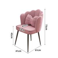 Chaise de salle à manger nordique, chaise de salle à manger minimaliste, tabouret de luxe contemporain, chaise avec dossier, chaise de coiffeuse pour chambre à coucher, chaise de maquillage
