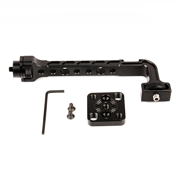 Gimbal Video Monitor Mount Extension Bracket with Cold Shoe Screw for DJI Ronin S SC for Zhiyun Stabilizer