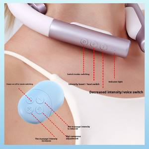 Masseur <span class=keywords><strong>cervical</strong></span> intelligent multifonctionnel à impulsions pour la maison - Product Image 4
