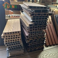 Plancher de terrasse WPC texturé sable à rainures unilatérales, résistant au feu, pour parcs publics, vente directe usine FSC