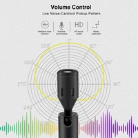PULUZ Prise USB-C / Type-C Microphone réglable à condensateur omnidirectionnel pour téléphone portable