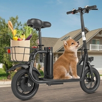 Trottinette électrique pliable confortable et étanche avec capteur, mini vélo électrique, batterie lithium 36V, moteur sans balais 250W SM-C01