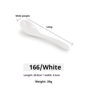 Biểu Tượng Tùy Chỉnh Không Thể Phá Vỡ Cucharas Đồ Ăn Melamine Muỗng Nhỏ Ramen Súp Phục Vụ Muỗng - Product Image 2