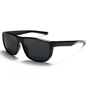 Lunettes de soleil sport Greyjack, monture TR90, verres polarisés TAC, protection UV400, noires, pour la conduite et la pêche - Product Image 5