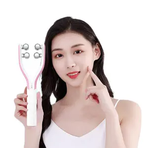 Y Shape double-sided 3D Face Roller Electric Microcurrent Face Slimming Device EMS V Face Facial Lifting Roller Massager