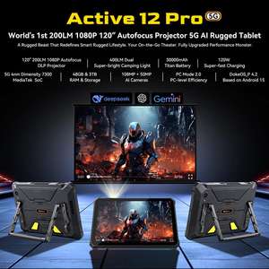 Tablette robuste 5G Global Version New Blackview Active 12 Pro, processeur Octa Core, écran 11 pouces, Android 15, batterie 30000 mAh - Product Image 4
