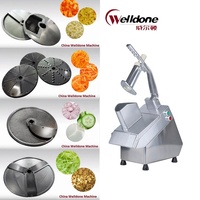 Welldone Semi-automatische Groente Snijmachine Industriële Hakselaar Groentesnijder Keuken Fruit Snijder Cutter